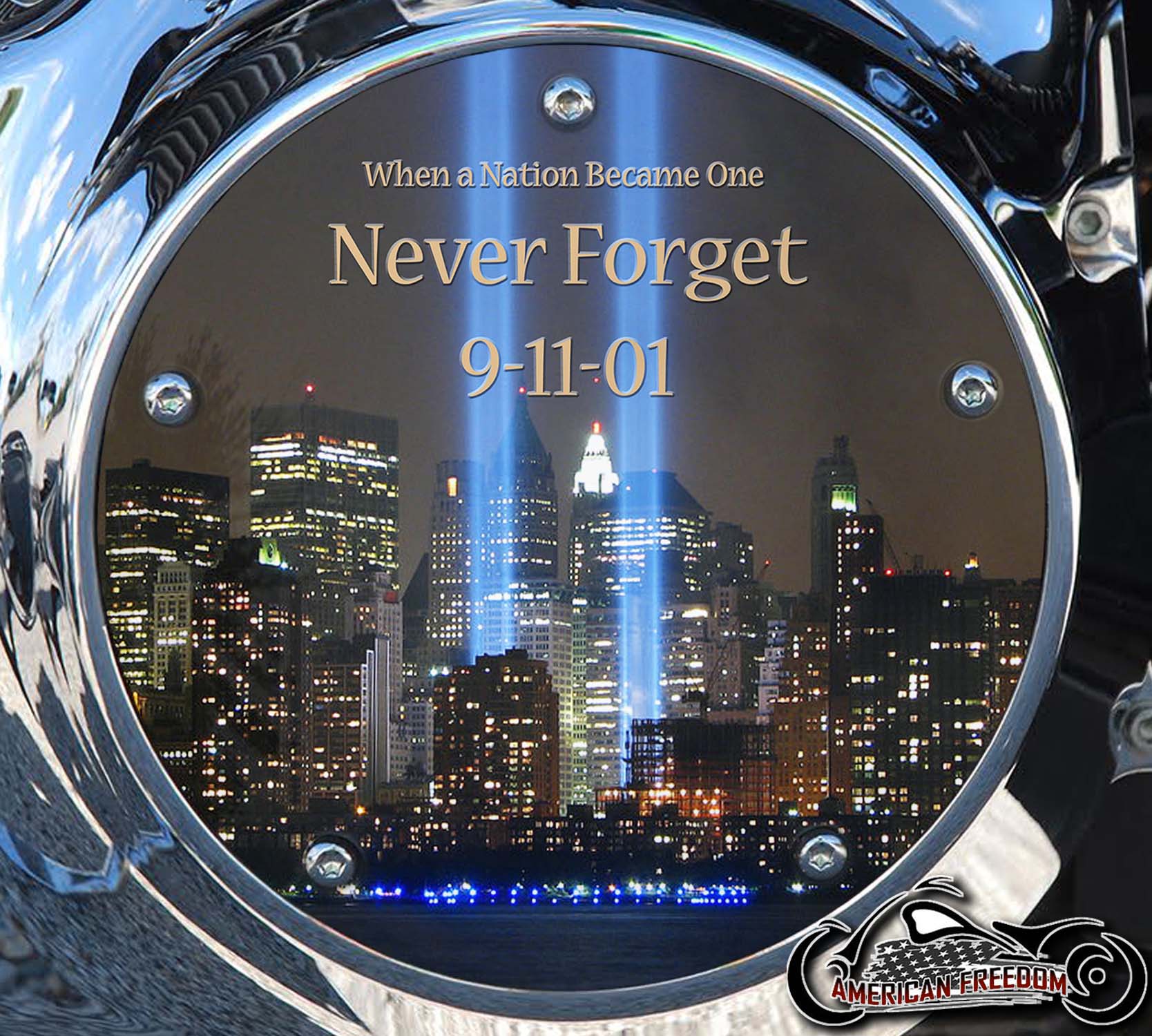 Custom Derby Cover - Never Forget 9-11-01